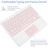 Tablet Wireless Keyboard Bluetooth Keyboard for IOS requires a version of IOS13 or above Pink