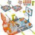 Tabletop  Basketball  Game  Toy Two person Parent child Battle Competitive Fingertip Basketball Court Toy Single orange