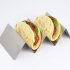 Taco Holder Stand Stainless Steel Taco Holders Wavy Tortilla Serving Tray Plates Stand Home Kitchen Tools hold 3 4