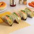Taco Holder Stand Stainless Steel Taco Holders Wavy Tortilla Serving Tray Plates Stand Home Kitchen Tools hold 3 4