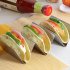 Taco Holder Stand Stainless Steel Taco Holders Wavy Tortilla Serving Tray Plates Stand Home Kitchen Tools hold 3 4