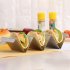 Taco Holder Stand Stainless Steel Taco Holders Wavy Tortilla Serving Tray Plates Stand Home Kitchen Tools hold 3 4