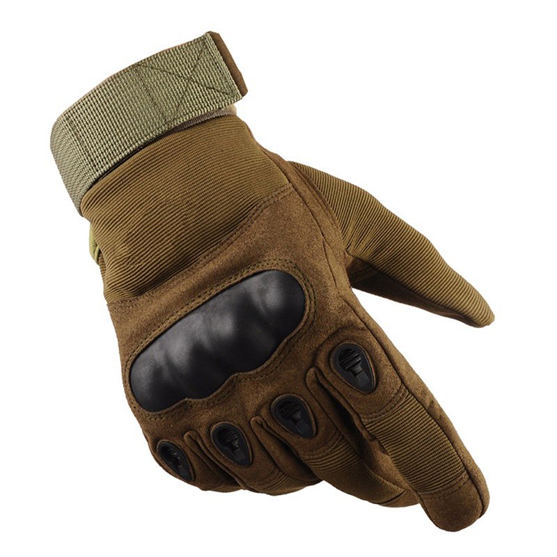 Tactical Operator Military Pro Anti-skid Gloves Outdoor Cycling Hiking Full Cover Finger Sport Glove Green _M
