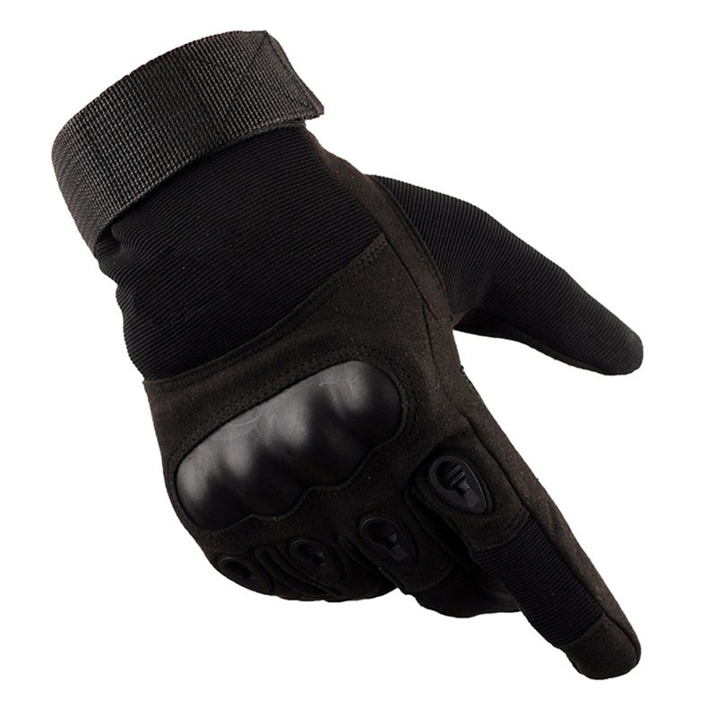 Tactical Operator Military Pro Anti-skid Gloves Outdoor Cycling Hiking Full Cover Finger Sport Glove Black _M