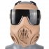 Tactical Protective Mask Cs Game Face Covers Outdoor Protection Mask For Halloween Cosplay Equipment ZL4 Mud Black Lens