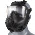 Tactical Protective Mask Cs Game Face Covers Outdoor Protection Mask For Halloween Cosplay Equipment ZL4 Mud Black Lens