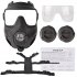 Tactical Protective Mask Cs Game Face Covers Outdoor Protection Mask For Halloween Cosplay Equipment ZL4 Green clear lens