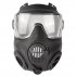 Tactical Protective Mask Cs Game Face Covers Outdoor Protection Mask For Halloween Cosplay Equipment ZL4 Green clear lens