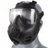 Tactical Protective Mask Cs Game Face Covers Outdoor Protection Mask For Halloween Cosplay Equipment ZL4 Green clear lens