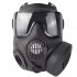 Tactical Protective Mask M50 Single Fan Full Face Safety Gas Mask Halloween Masquerade Cosplay Zl4 1 Black gray Lens