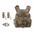 Tactical Vest Men Plate Carrier Chest Rig Wear Resistant Lightweight KZ Tactical Vest VE 98R CP
