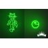 Take laser effects to the next level with this all new  unique Animation Laser Projector  With a green laser beam projecting many fun  animated cartoons   
