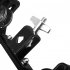 Tambourine Metal Jingles Percussion Instrument Hand Held Tambourines Bell With Clip on Holder For KTV Party black