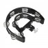 Tambourine Metal Jingles Percussion Instrument Hand Held Tambourines Bell With Clip on Holder For KTV Party black