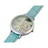 Tanboo Women s Eiffel Tower Analog Watch with Faux Leather Strap  Blue 