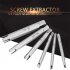 Tap Extractor 6Pcs M4 M12 Screw Tap Extractor Set Steel Stripped Screw Remover Broken Head Taps Remover Screw Extractor Set 6PC   1  6    