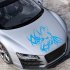 Tattoo Wolf Car Motorcycle Body Stickers Vinyl Car Styling Decal Accessories blue