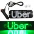 Taxi Led Light for Uber Sign Acrylic Car Rideshare Light for Inside Window Logo Windshield
