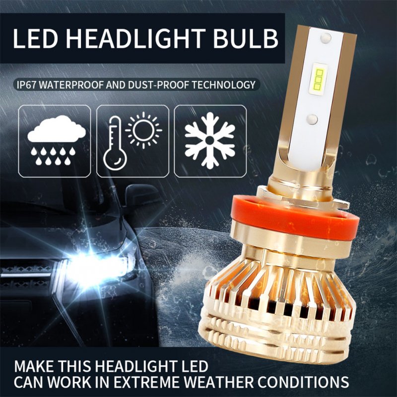 1Pair TX3570 Chip 8-48v 60W 12000LM 6000K Bulb H1 H4 H7 H11 9005 9006 Automobile LED Working Lamp Modification Headlamp 6000K cool white