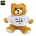 Teddy Bear Portable 5200mAh power bank is the  fashionable and stylish way to keep all your USB powered gadgets charged up