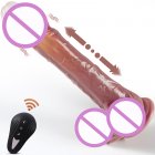 Telescopic Dildo Vibrator with Suction Cup Vaginal G Spot Anal Masturbation