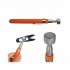 Telescopic Magnetic Pick up  Tool With Adjsutable Handle Grip Extendable Handy Tool For Picking Up Nuts 10lbs orange