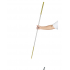 Telescopic  Stick Metal Magic  Wand Portable Martial  Arts  Show 1 5 meters of gold and silver
