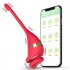 Telescopic Vibrating Butt Plug Anal Vibrator Wireless Cock Penis Ring Red App Model
