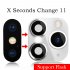 Tempered Glass Protective Lens Film For Iphonex xs xs Max Lens Film White
