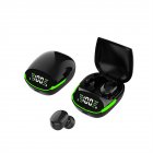 Tg06 Wireless Bluetooth-compatible 5.1 Mini Headphones Waterproof Outdoor Sports Earbuds Subwoofer Music Headset With Microphone black