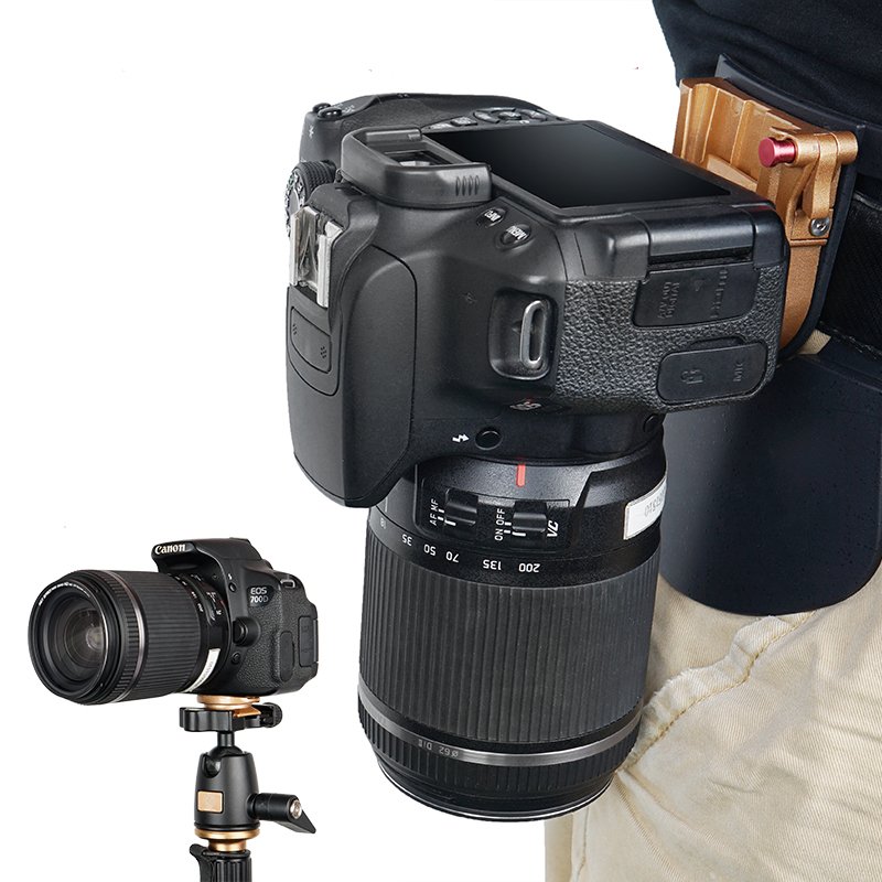 Portable Metal Camera Waist Clip Holder Waist Belt Strap Quick Release Carrying Hanger Waist Belt Buckle 
