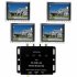 The 4 channels are all individually gain adjustable so you can make get your rear monitors to show the same looking picture as the front 