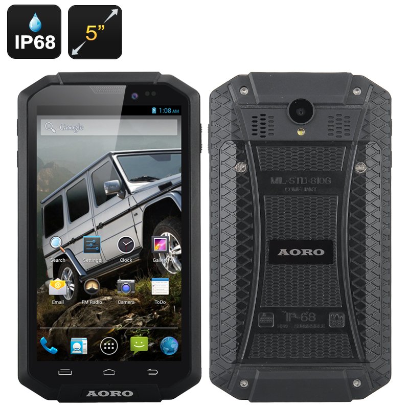 AORO I5 Rugged Smartphone (Black)