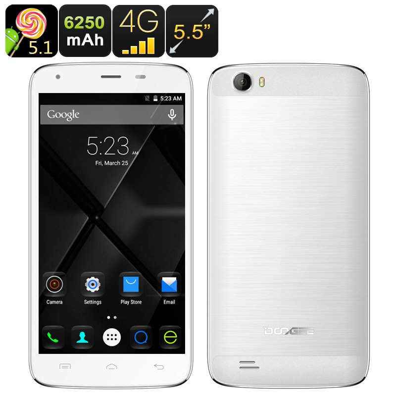 DOOGEE T6 Android Smartphone (White)