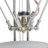 The Geeetech Rostock 301 Mix Color 3D Printer lets you print 3 colors and different filaments at the same time through one 0 4mm nozzle 
