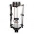 The Geeetech Rostock 301 Mix Color 3D Printer lets you print 3 colors and different filaments at the same time through one 0 4mm nozzle 