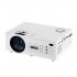 The LCD Projector is lightweight and portable  with a large crystal clear projection 200 lumen brightness and 130 inch projection size  