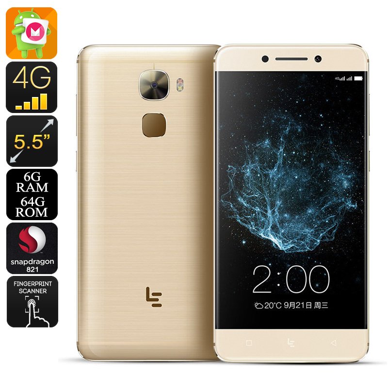 LeEco Le Pro 3 Android Smartphone (Gold) 