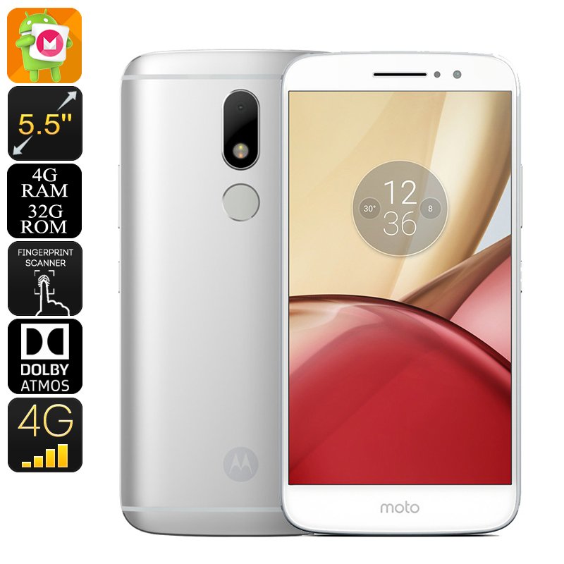 Lenovo Moto M Android Smartphone (Silver)