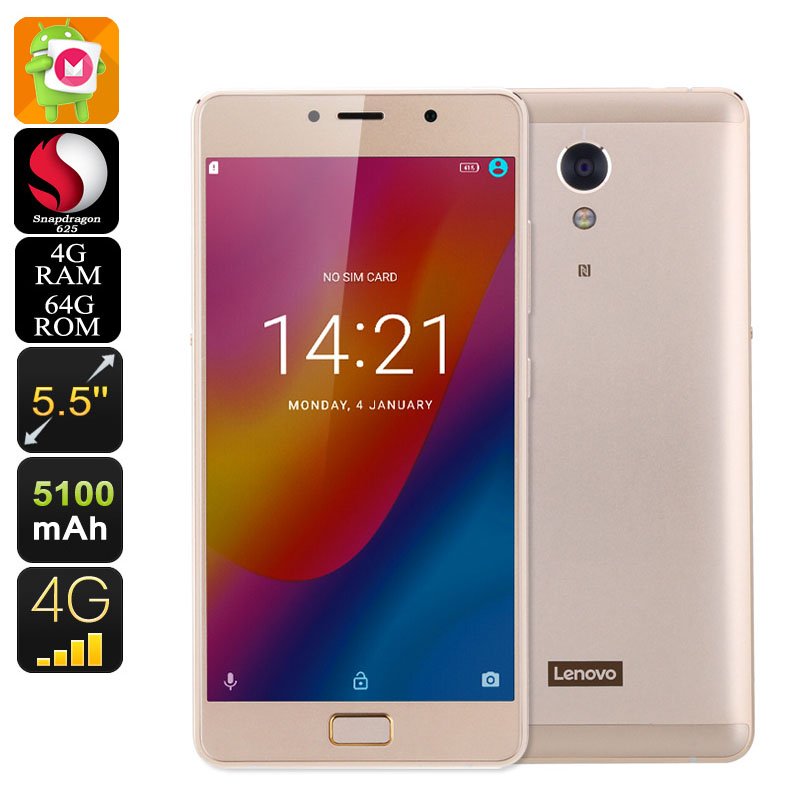 Lenovo Vibe P2 Smartphone (Gold)
