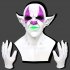 The Lord of Lies Belial Mask Scary Halloween Party Cosplay Prop Red