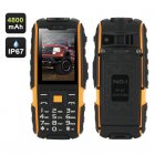 The NO 1 A9 GSM phone is best outdoor companion  coming with a Massive 4800mAh battery  IP67 waterproof rating and a powerful flashlight 