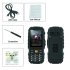 The NO 1 A9 GSM phone is the perfect outdoor companion  coming with a physical key pad  IP67 waterproof rating  4800mAh battery and a powerful flashlight