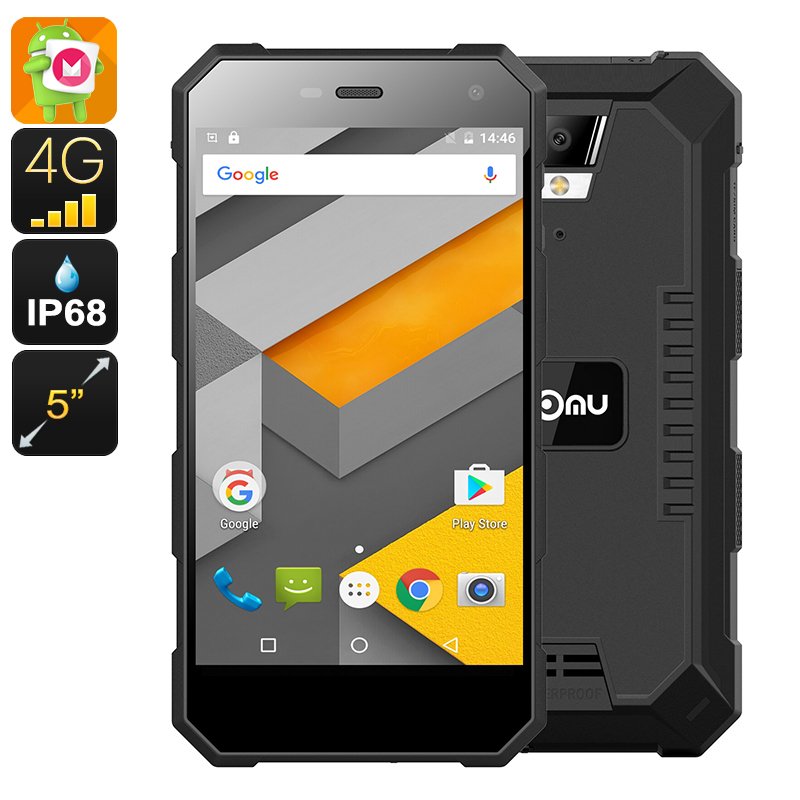 NOMU S10 Rugged Android Phone (Black)