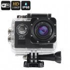 The SJ9000 comes with a 50 meter waterproof case  1080p video resolution  14MP image capabilities  Wi Fi  HDMI and more 