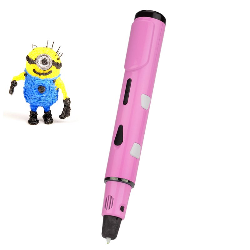 3D Stereoscopic Extrusion Modeling Pen (Pink)
