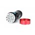The Skyray Cree LED Flashlight houses 4 18650 batteries with a total of 12000mAh of power to bring you 9600 lumens of bright light wherever you need it most