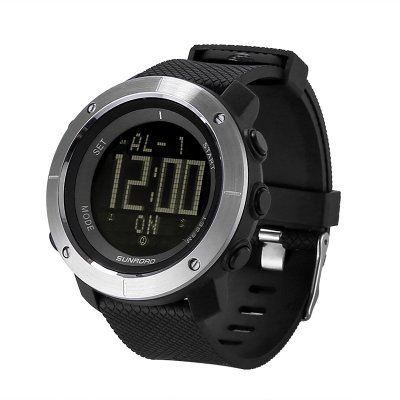 Sunroad FR1001 Outdoor Watch - World Time, Countdown, Stop Watch, Backlit Display, 3ATM Waterproof, Alarm Clock