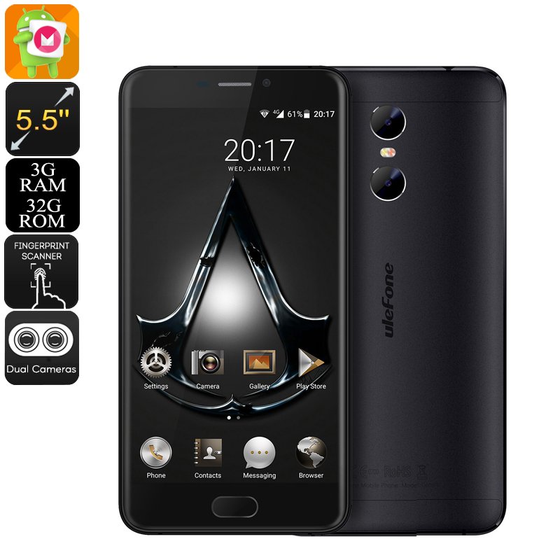 Ulefone Gemini Android Phone (Black)