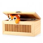 The Useless Box Desk Toy is the perfect geek gift that will entertain  surprise and bring loads of laughs with its cute tiger hidden within